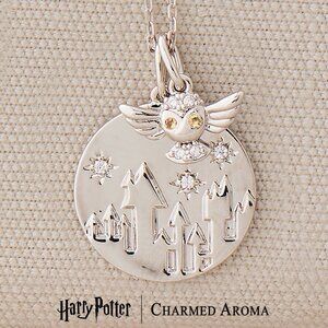 Official Harry Potter Hedwig Owl Hogwarts Necklace - Charmed Aroma
